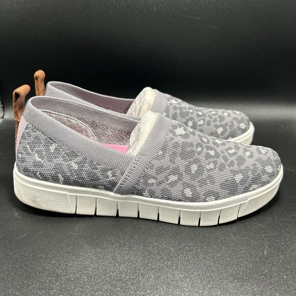 Ryka Slip On Shoe Women’s 8W Purple Animal Print Stretch Knit - Hera TINI - Picture 4 of 7